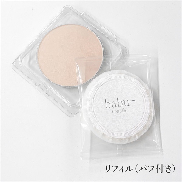 babu-beaute　フィニッシングクリアーパウダー14g(レフィル（パフ付き）)