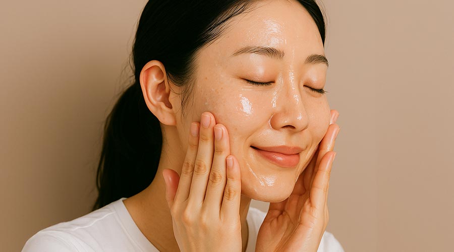 敏感な肌や年齢を感じる肌もやさしく洗うことができます