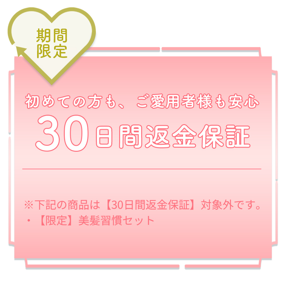 【期間限定】30日間返金保証