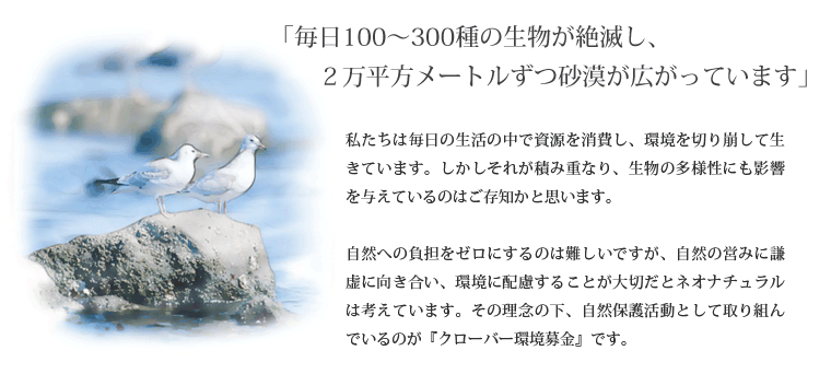 毎日日100～300種の生物が絶滅し、２万平方メートルずつ砂漠が広がっています