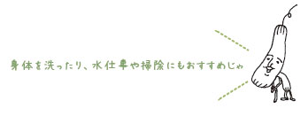 実の活用「たわし」～昔ながらのエコグッズ～
