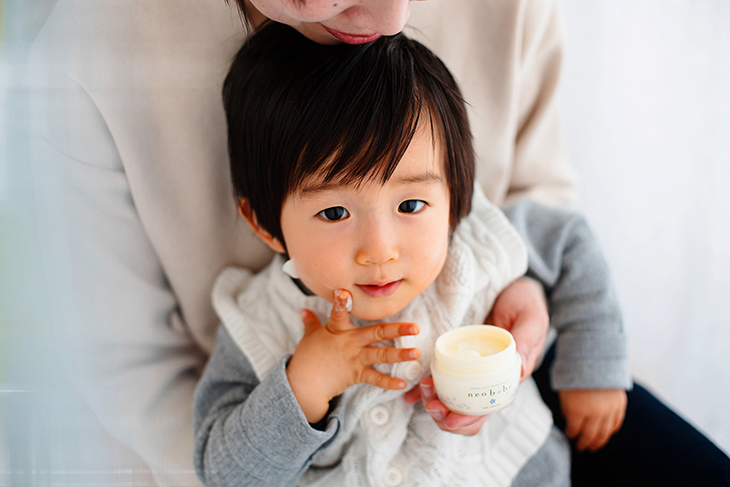 馬油は、繊細な子どもの肌にも負担がかからず安心